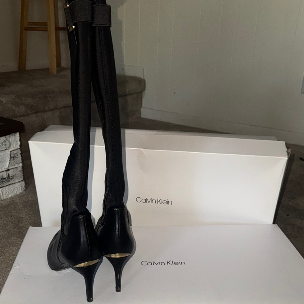 Calvin Klein Women's Black Knee-High Boots - Picture 5 of 5